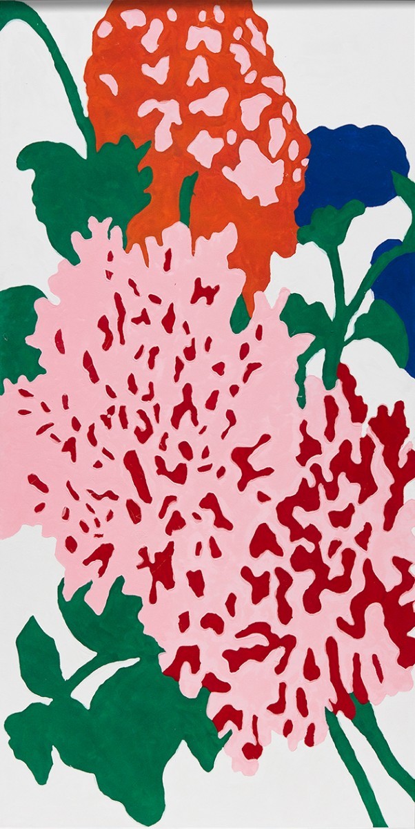 Matthew Chambers, Milan, 2016, oil, acrylic and enamel on canvas, 244x122 cm