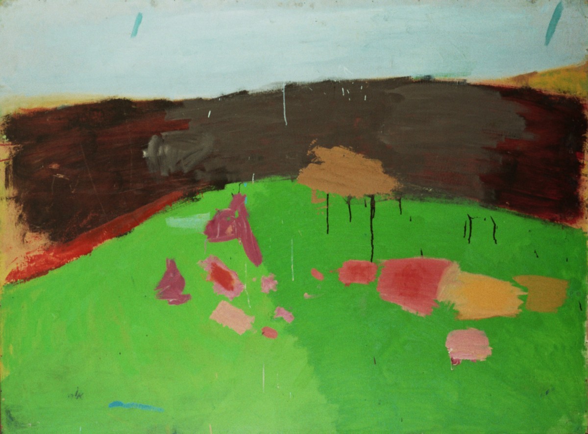 Ori Reisman, Landscape, 1980's,Oil on canvas 118 x 159