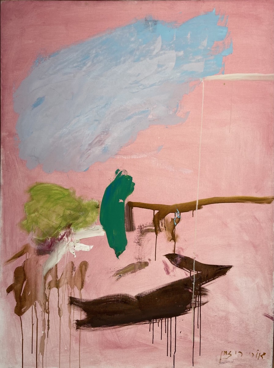 Ori Reisman, Landscape of Mourning,1980, Oil on canvas 116 x 81 cm