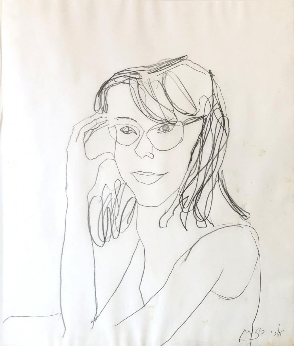 Ori Reisman,Portrait, pencil on paper 57 x 48 cm