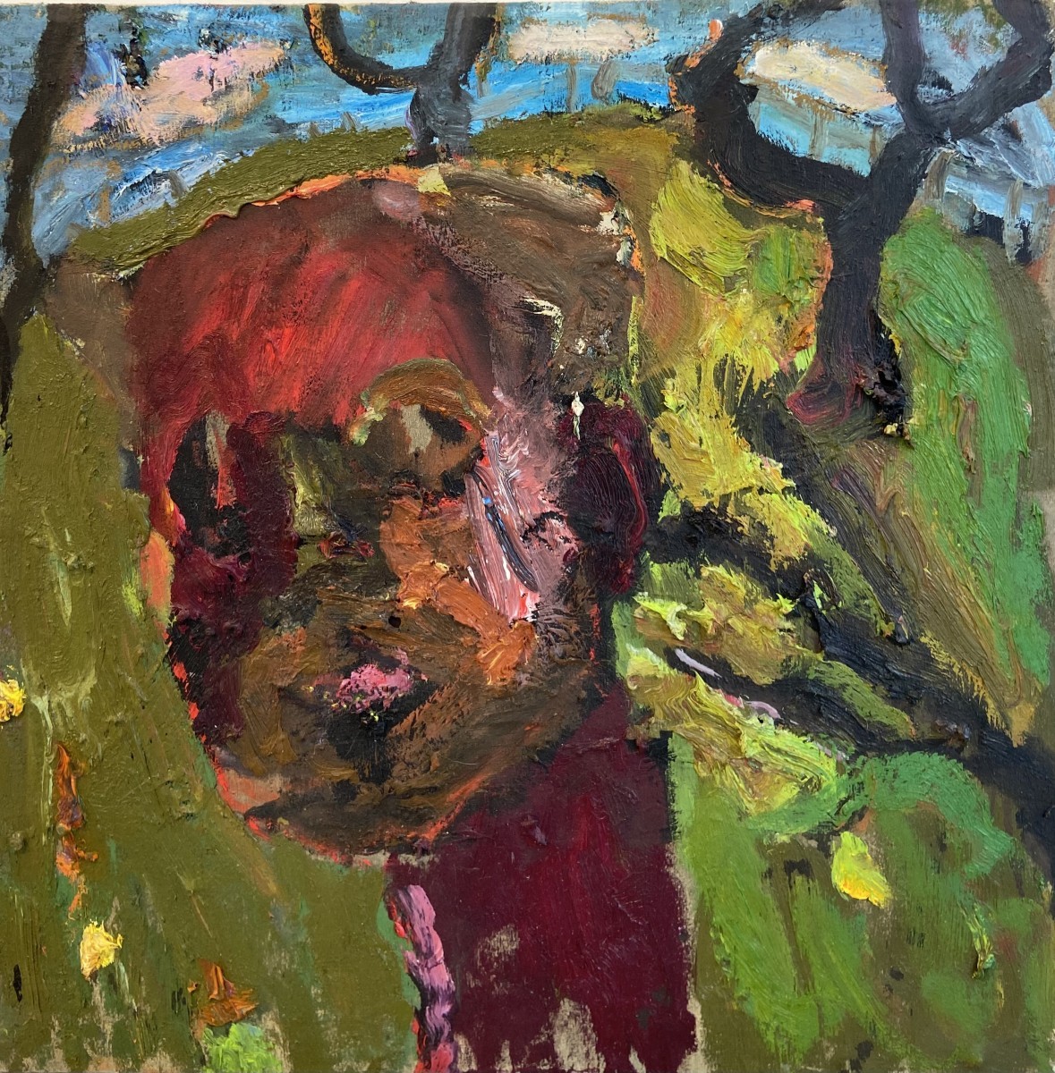 Amit Cabessa, 2020,Oil on canvas 50 x 50 cm