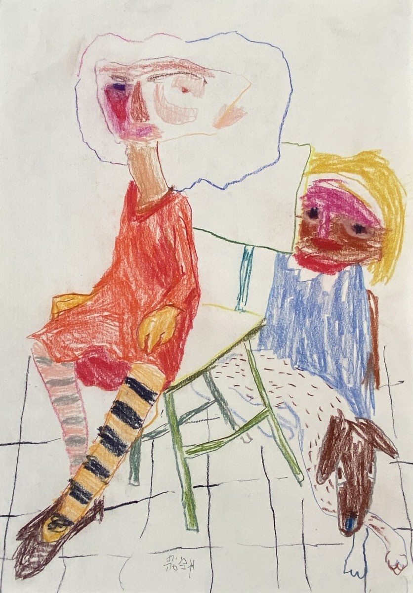 Amit Cabessa, Colored pencils on paper, 2020, 41.8x29