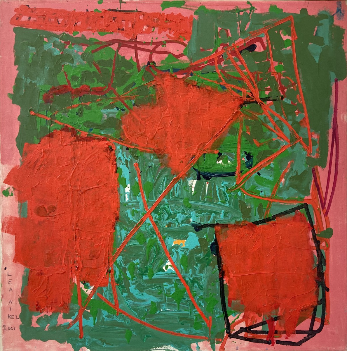 Lea Nikel Untitled Acrylic on canvas 100x100 cm,