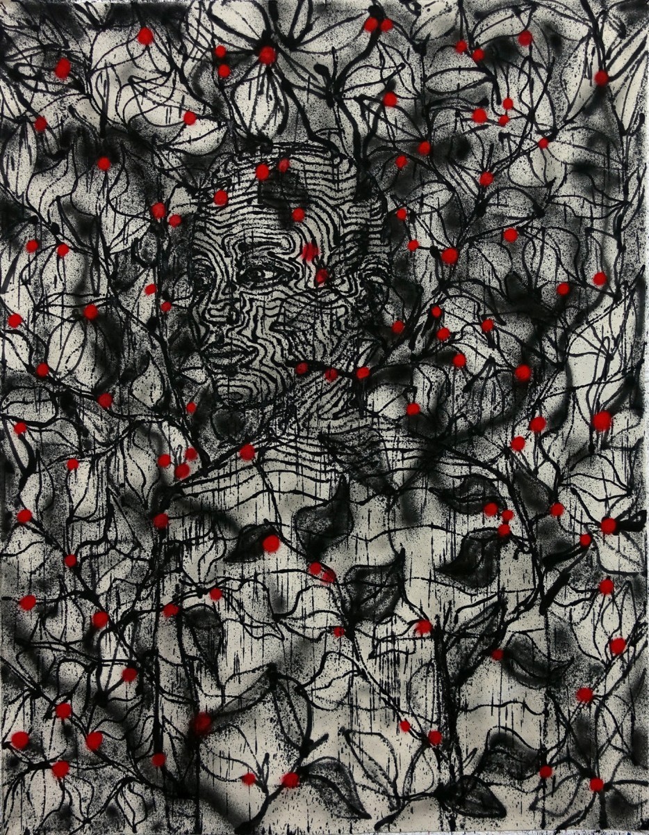 Klone, I remember, Spray paint on canvas, 134x105cm, 2020