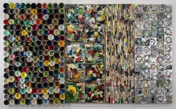 Zigi Ben-Haim, TR-002,2020, Mixed Nedia on Wood 107 x 178 cm,