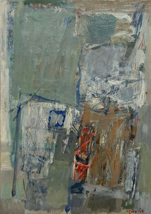 Avigdor Stematsky, After a Landscape, Oil on canvas 92 x 65 cm