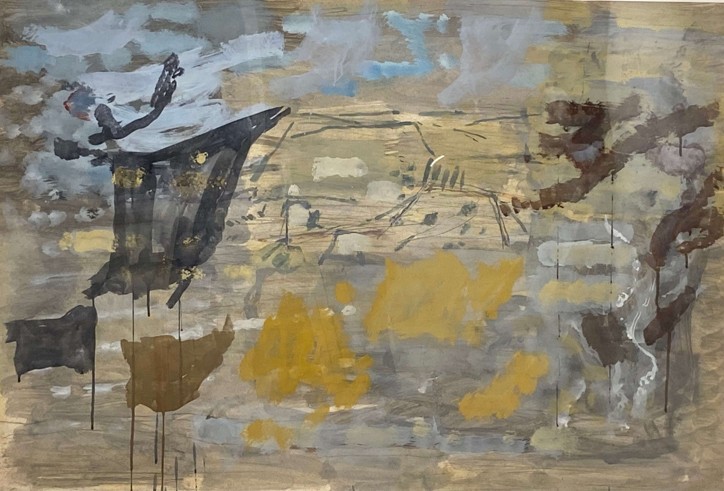 Avigdor Stematsky, Tempra on paper 100 x 150 cm