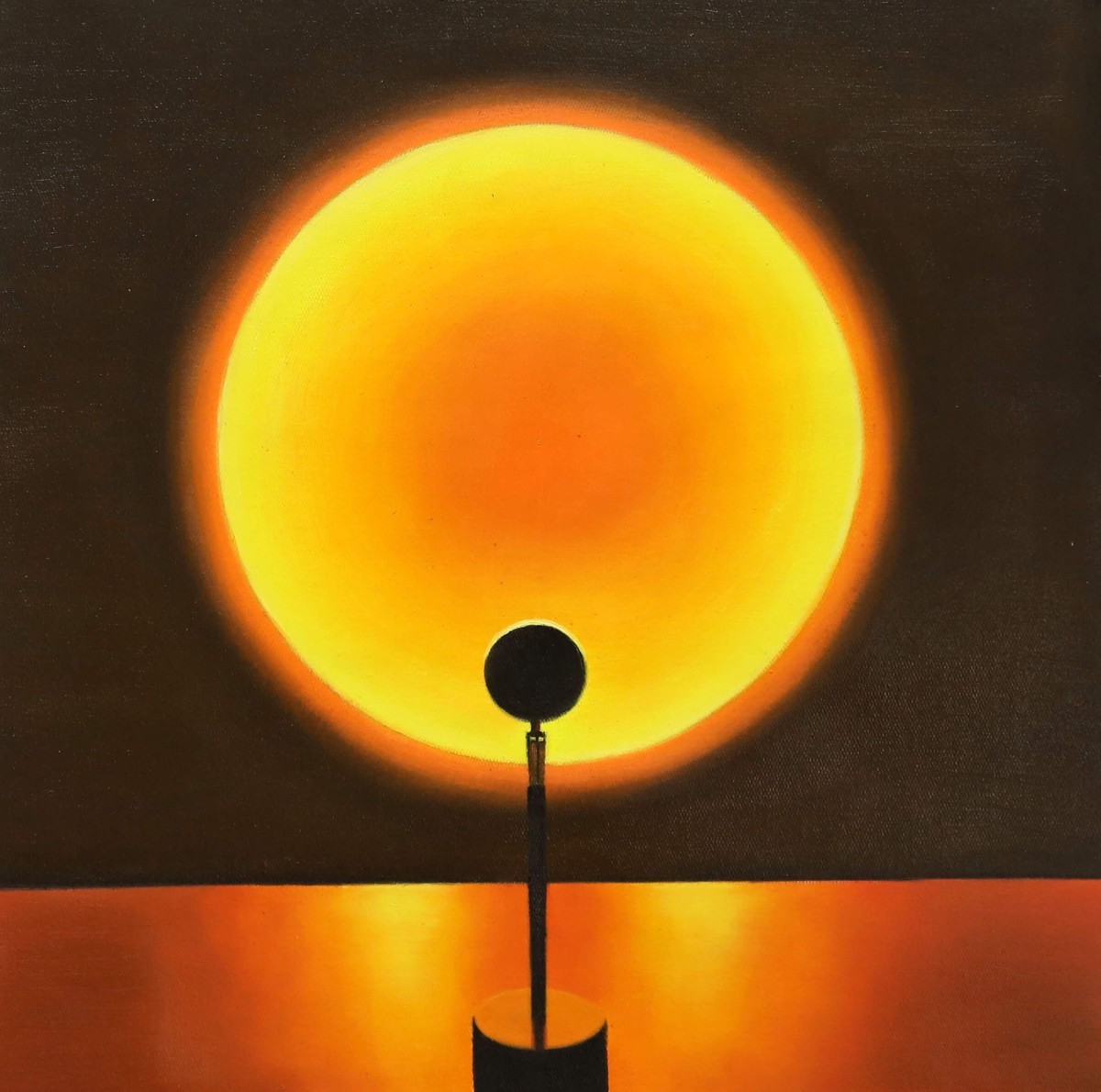 21-Shay Kun, Four Walls and a Roof, 2022, Oil on canvas, 46 x 46 cm