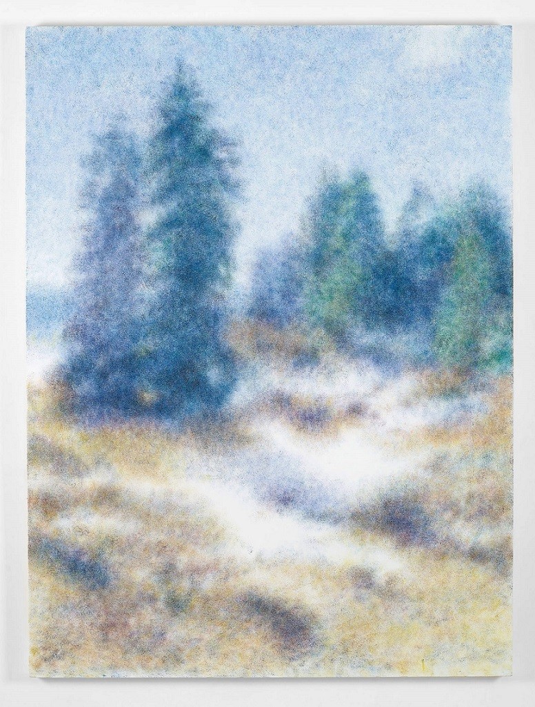 Ron Chen, Kikayon (Snow 15), 2022, Oil on wood, 206 x 152