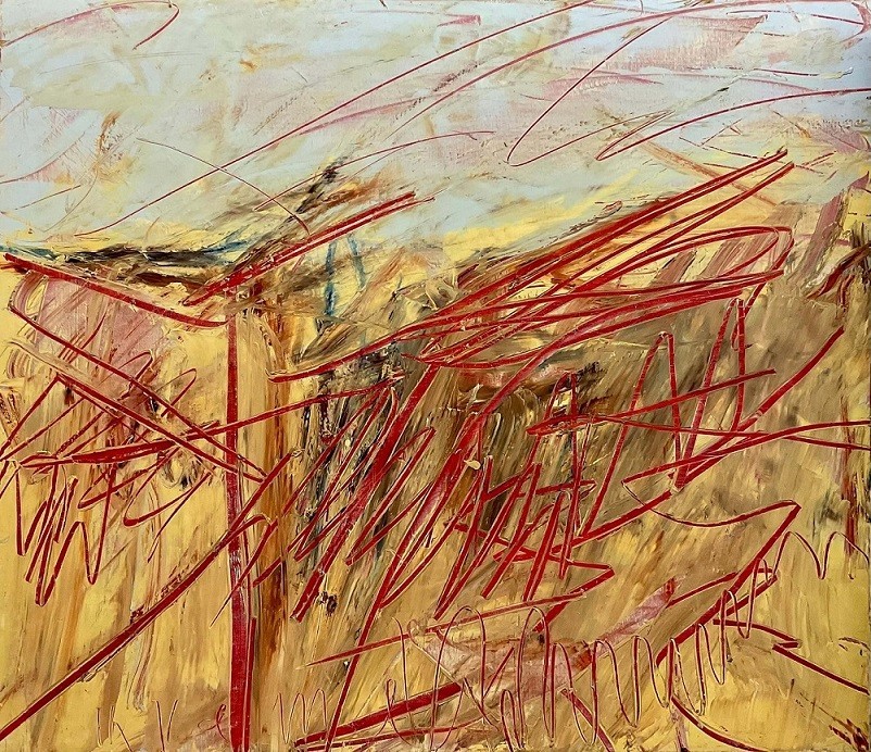 Alex Kremer, Urban Landscape , 2014, Oil on canvas, 125 x 145 cm