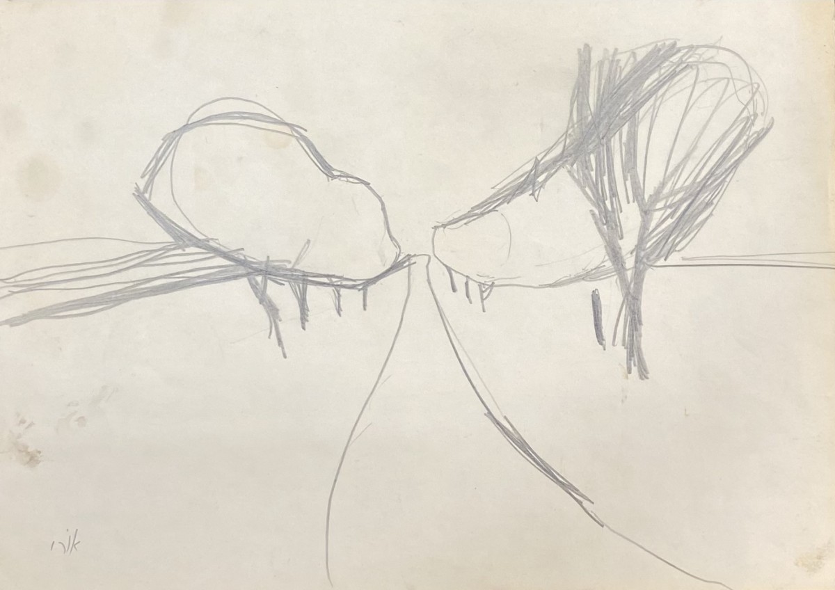 124 - Ori Reisman, Pencil on paper, 25 x 35 cm 