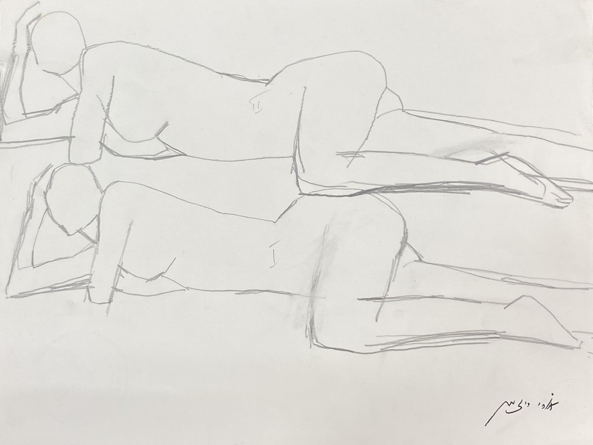 228 - Ori Reisman, Pencil on paper, 25 x 33 cm