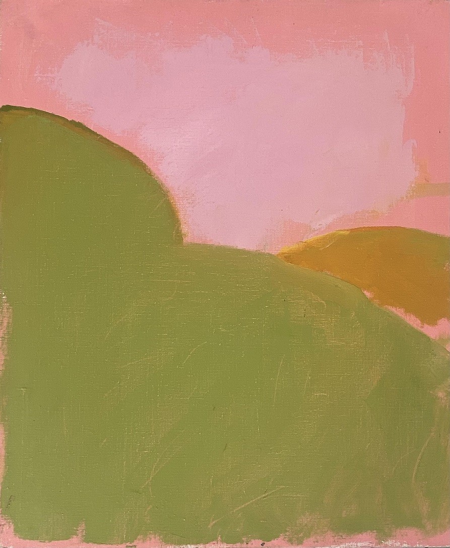Ori Reisman, Landscape, the 80's, Oil on canvas 55 x 46m